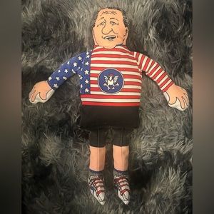 Fat Cat Doggy Hoots Dog Toy with Squeaker  Bill Clinton Presidential Edition